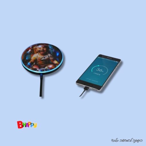 מטען אלחוטי עם מגנט ותאורת לד (2)